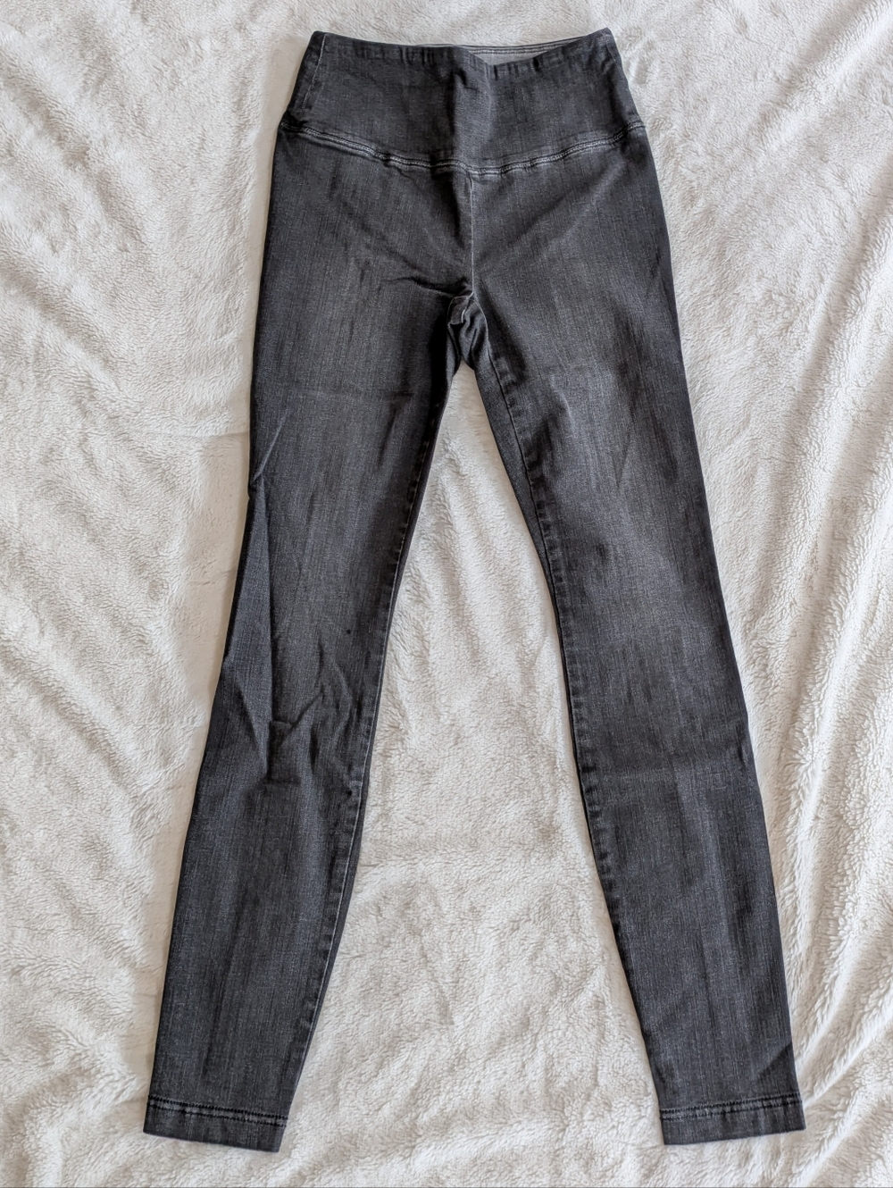 NWOT White House Black Market Gray Wash High-Rise Denim Jeggings Size 0